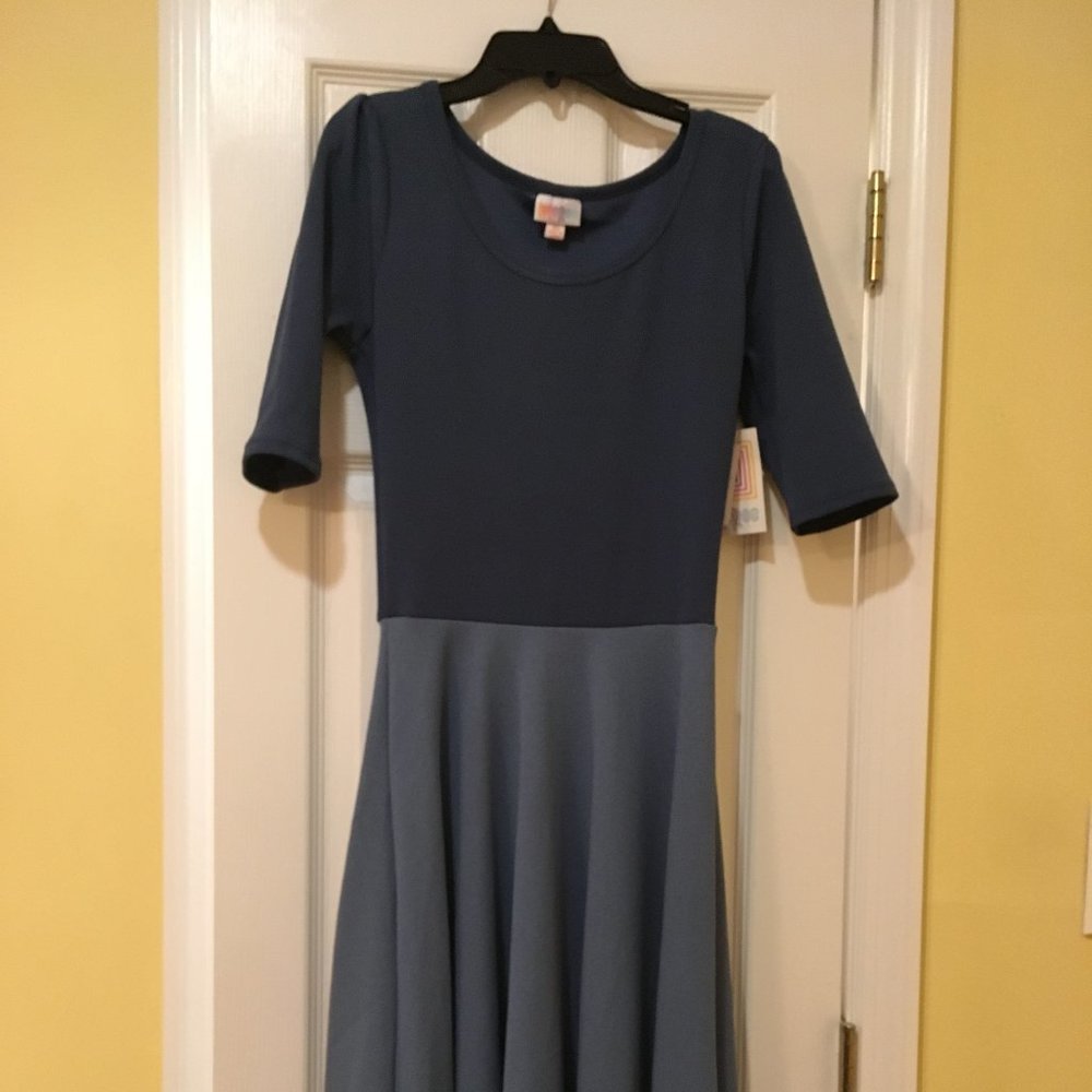 LuLaRoe Blue Two-Tone Nicole